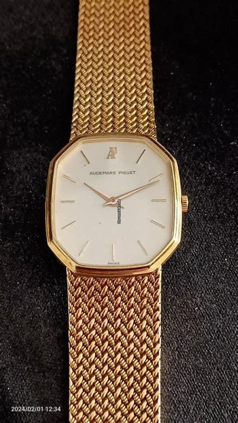 audemars piguet braccialato tutto oro carica manuale|Prezzi Audemars Piguet usati e vintage .